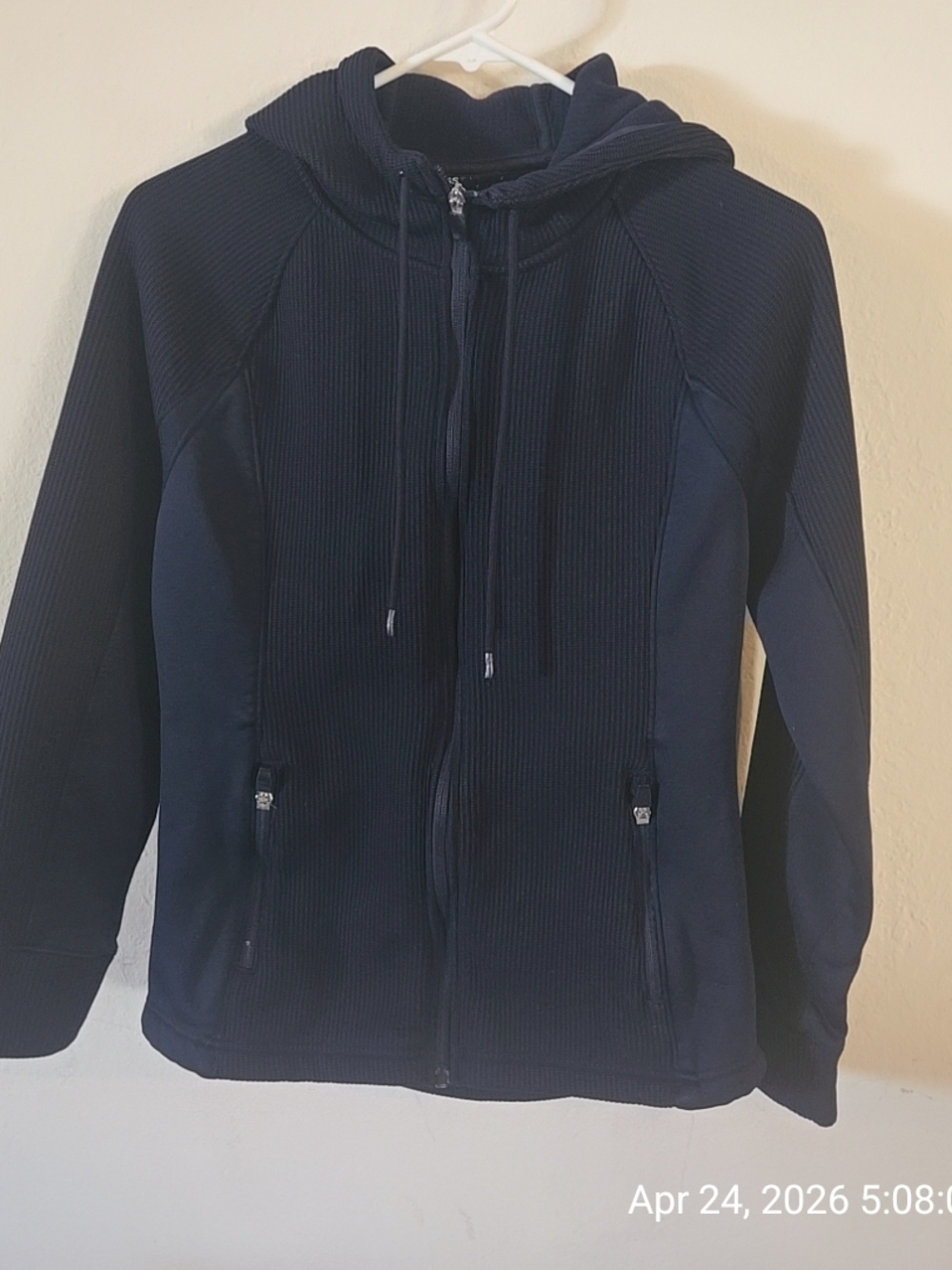 Swiss Tech Navy Blue Hooded Women's Sweater